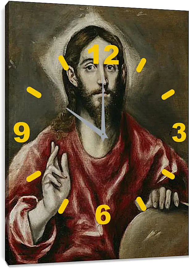 Часы картина - The Savior. Эль Греко