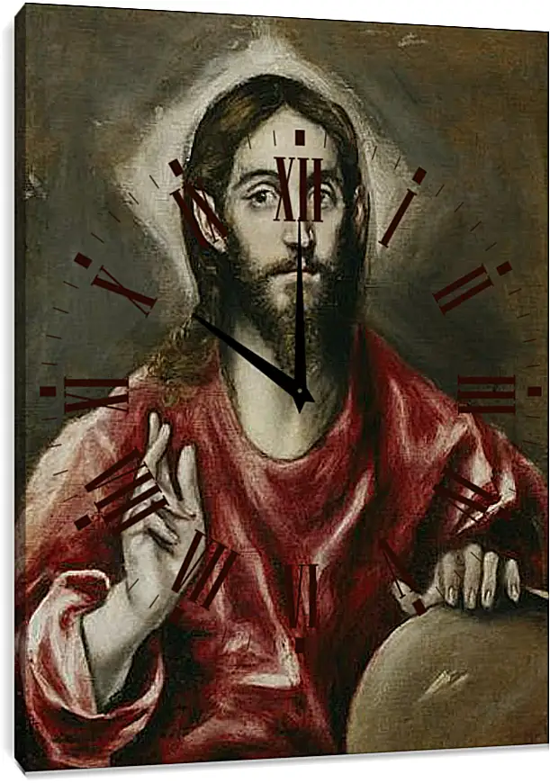 Часы картина - The Savior. Эль Греко