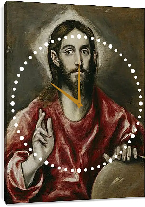 Часы картина - The Savior. Эль Греко