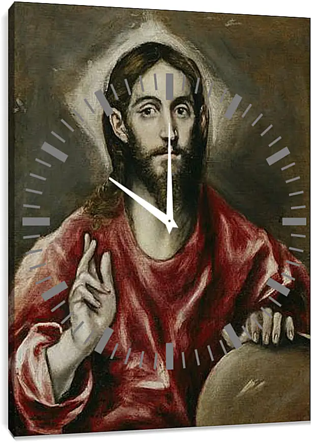 Часы картина - The Savior. Эль Греко