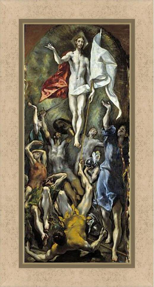 Картина в раме - The Resurrection. Эль Греко