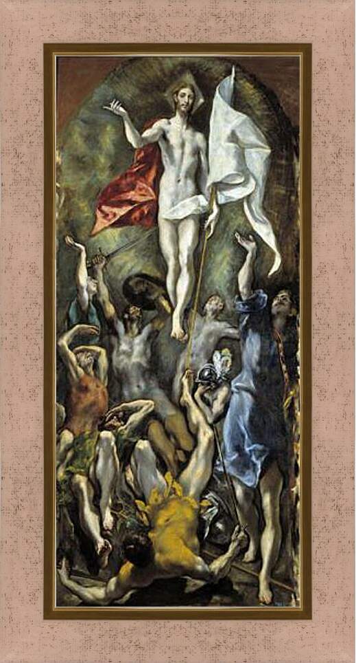 Картина в раме - The Resurrection. Эль Греко