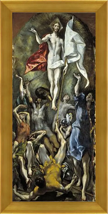 Картина в раме - The Resurrection. Эль Греко