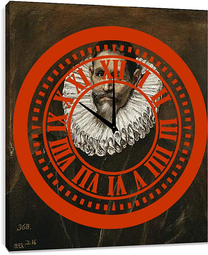 Часы картина - The Licenciate Jeronimo de Cevallos 2. Эль Греко
