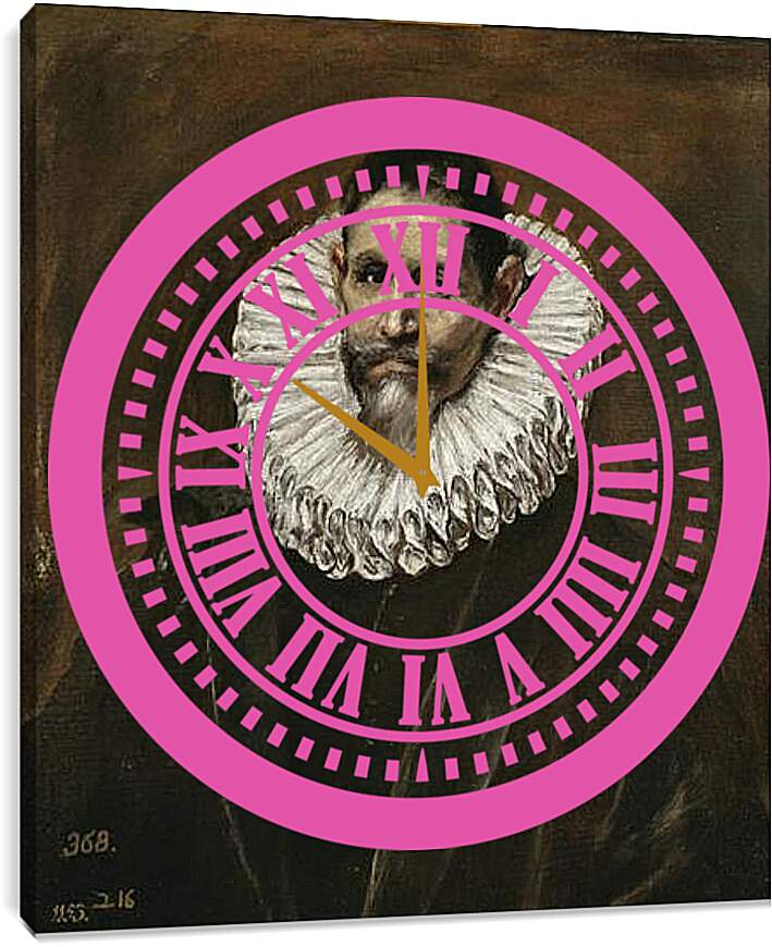 Часы картина - The Licenciate Jeronimo de Cevallos 2. Эль Греко