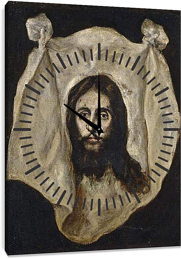 Часы картина - The Holy Visage. Эль Греко