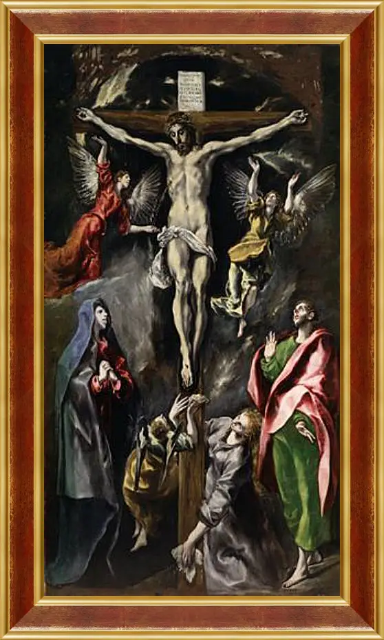 Картина в раме - The Crucifixion. Эль Греко