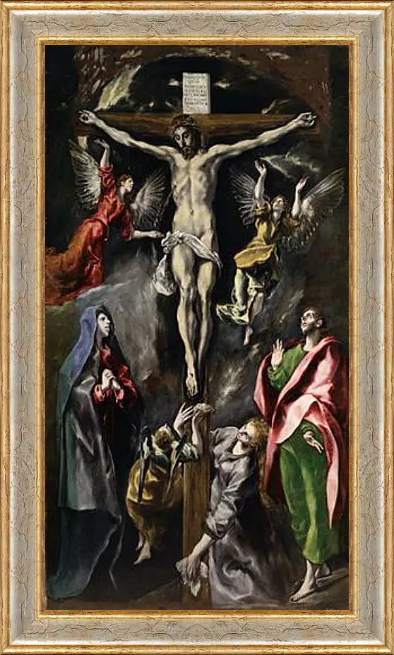 Картина в раме - The Crucifixion. Эль Греко