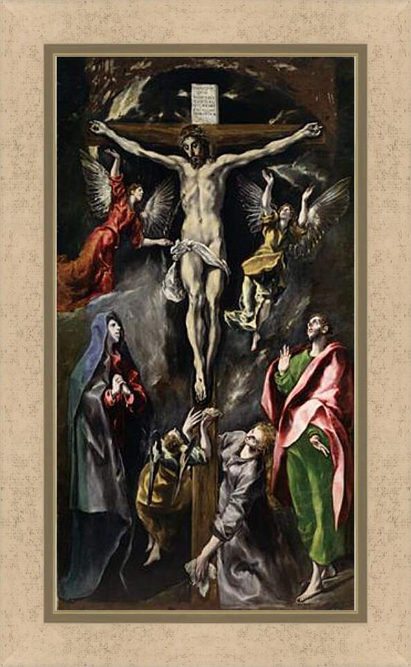 Картина в раме - The Crucifixion. Эль Греко
