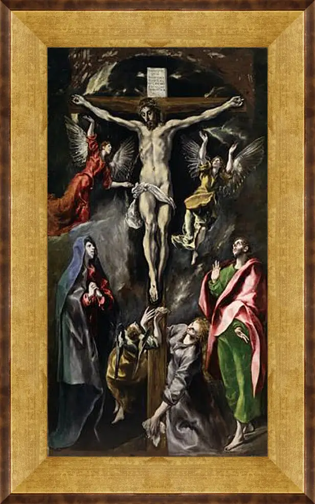 Картина в раме - The Crucifixion. Эль Греко