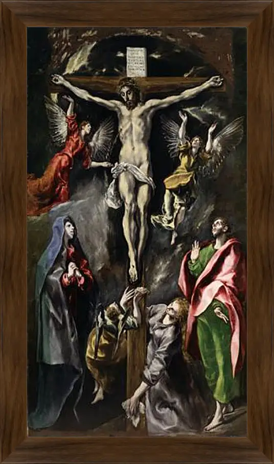 Картина в раме - The Crucifixion. Эль Греко