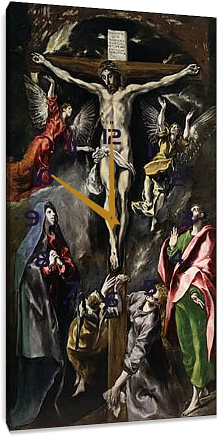 Часы картина - The Crucifixion. Эль Греко