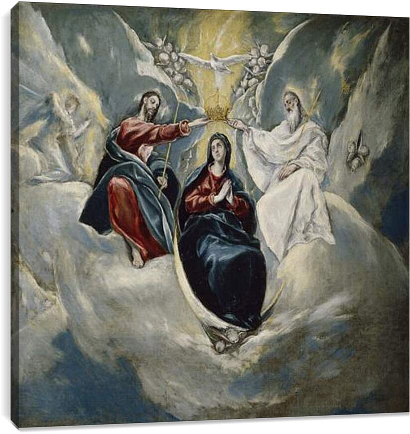 Постер и плакат - The Coronation of the Virgin. Эль Греко