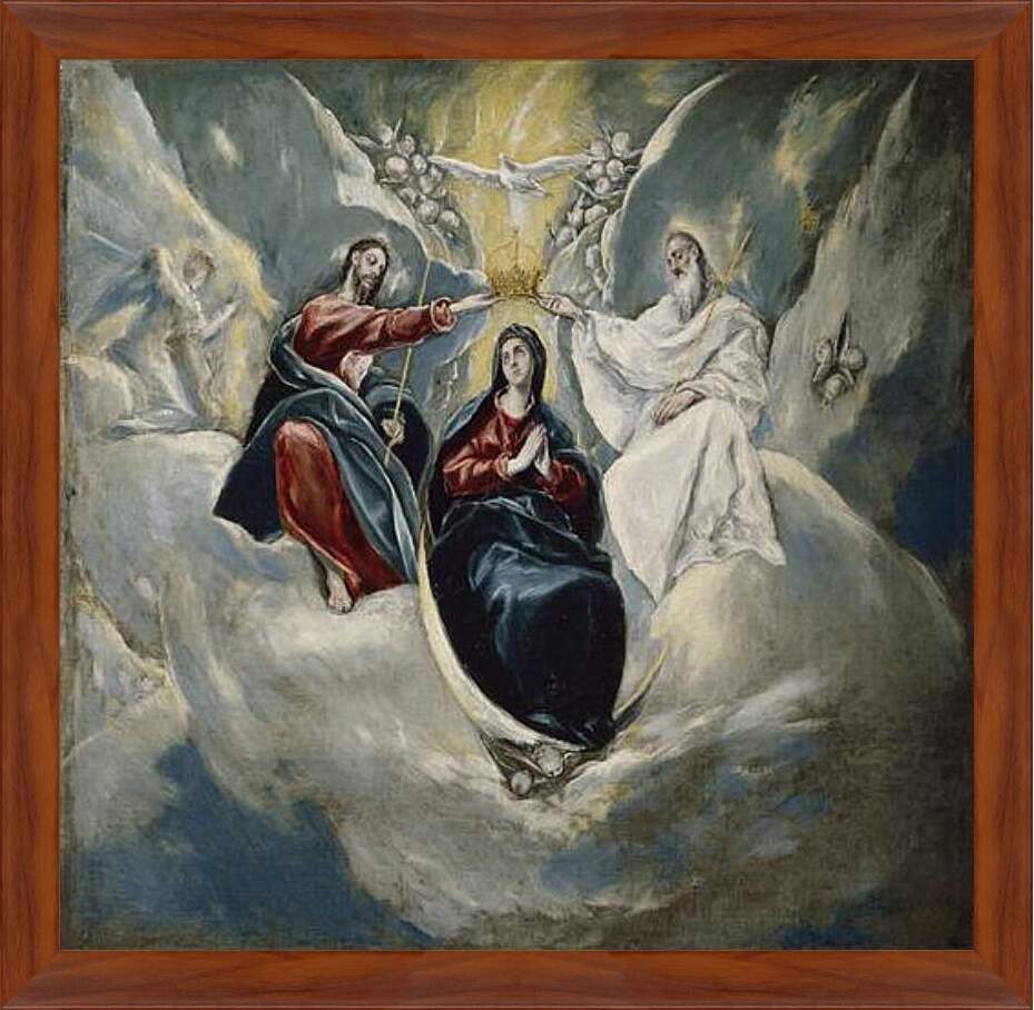Картина в раме - The Coronation of the Virgin. Эль Греко