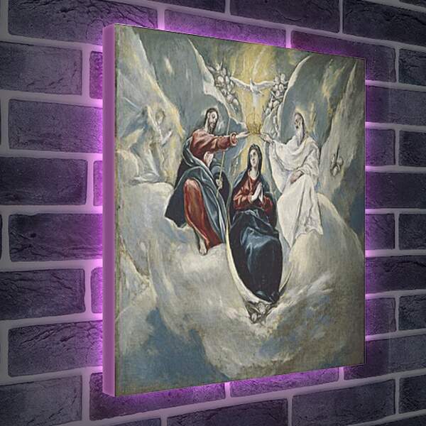 Лайтбокс световая панель - The Coronation of the Virgin. Эль Греко