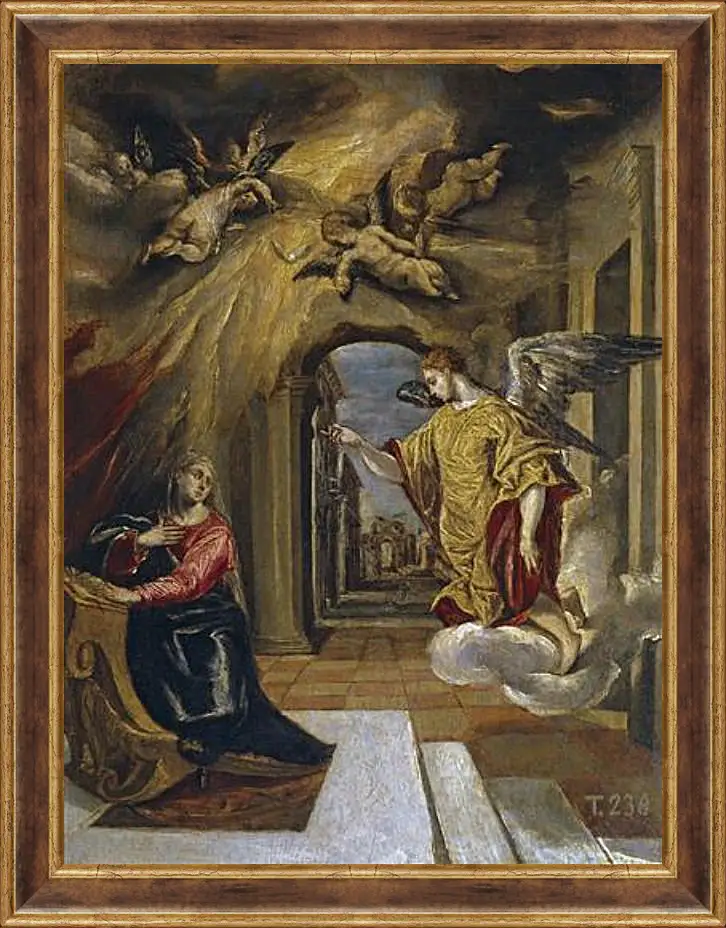 Картина в раме - The Annunciation. Эль Греко