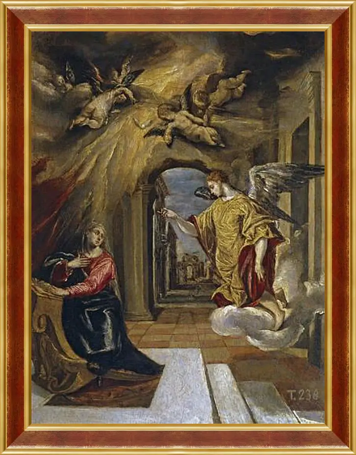 Картина в раме - The Annunciation. Эль Греко