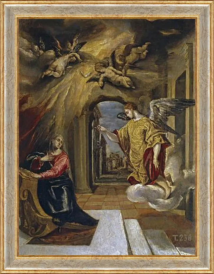 Картина в раме - The Annunciation. Эль Греко