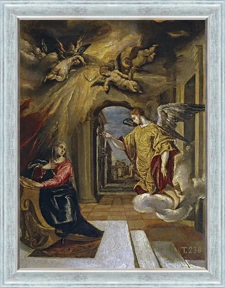 Картина в раме - The Annunciation. Эль Греко