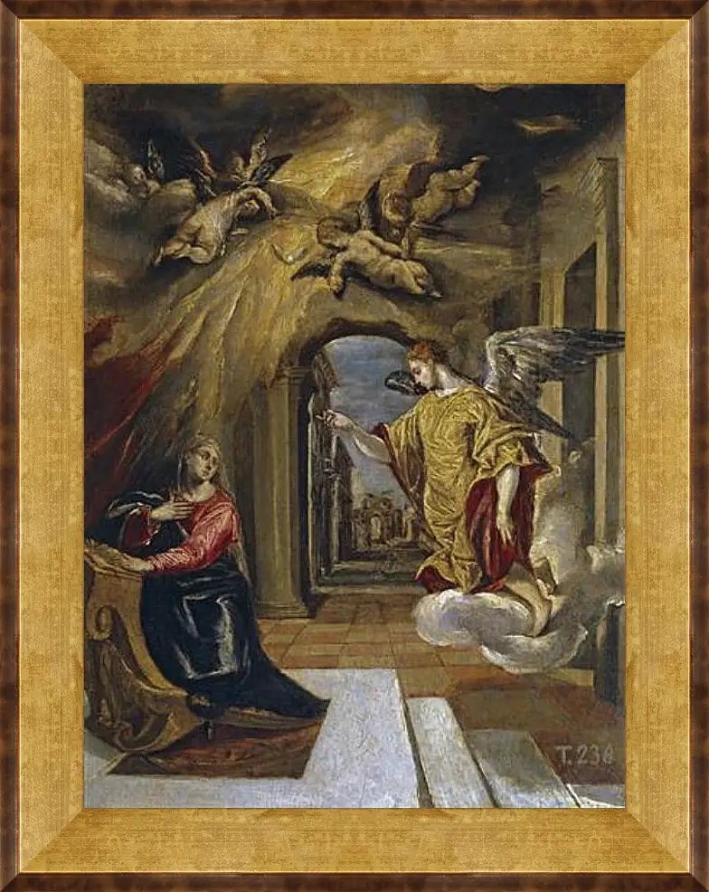 Картина в раме - The Annunciation. Эль Греко