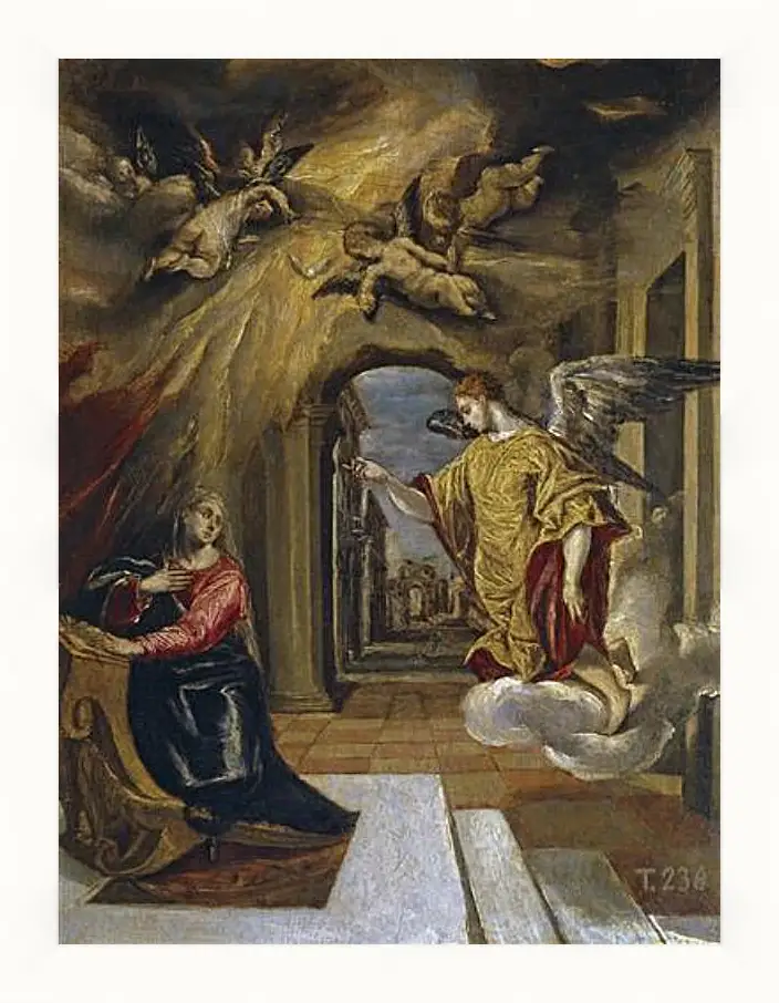 Картина в раме - The Annunciation. Эль Греко