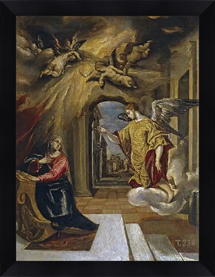 Картина в раме - The Annunciation. Эль Греко