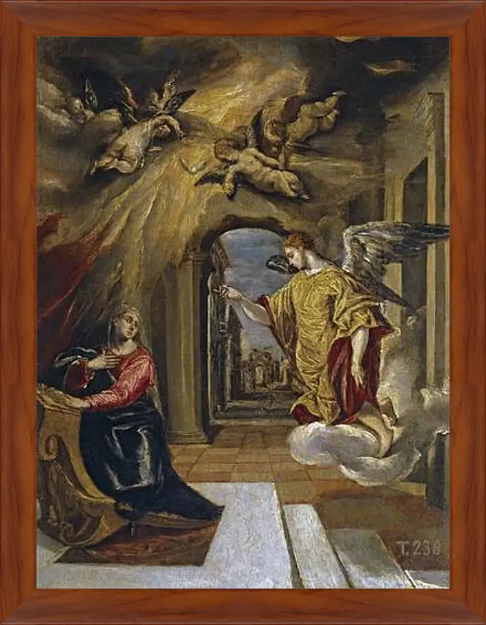 Картина в раме - The Annunciation. Эль Греко