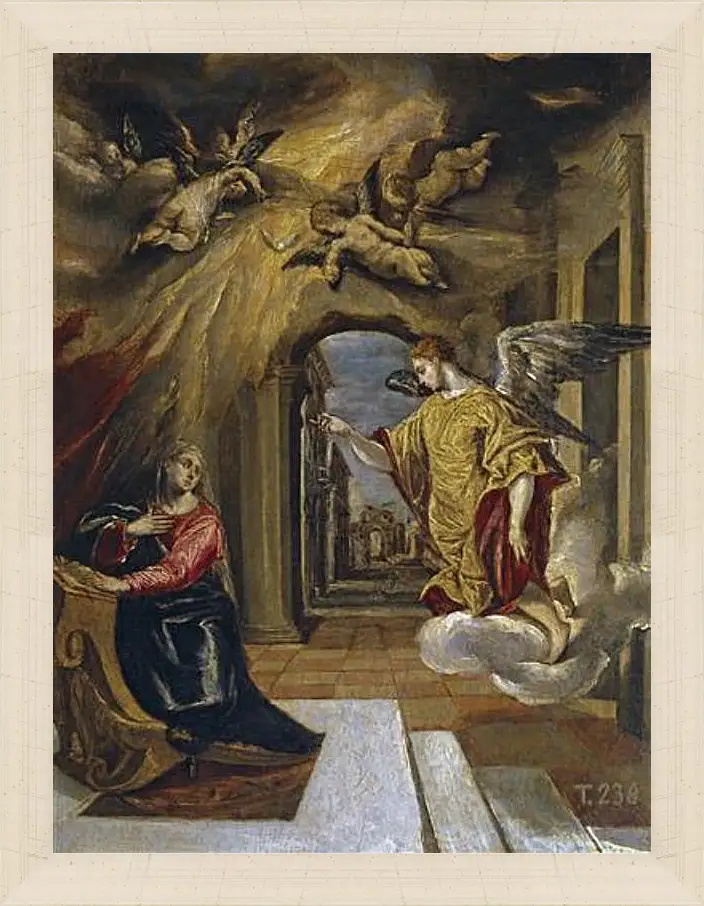 Картина в раме - The Annunciation. Эль Греко