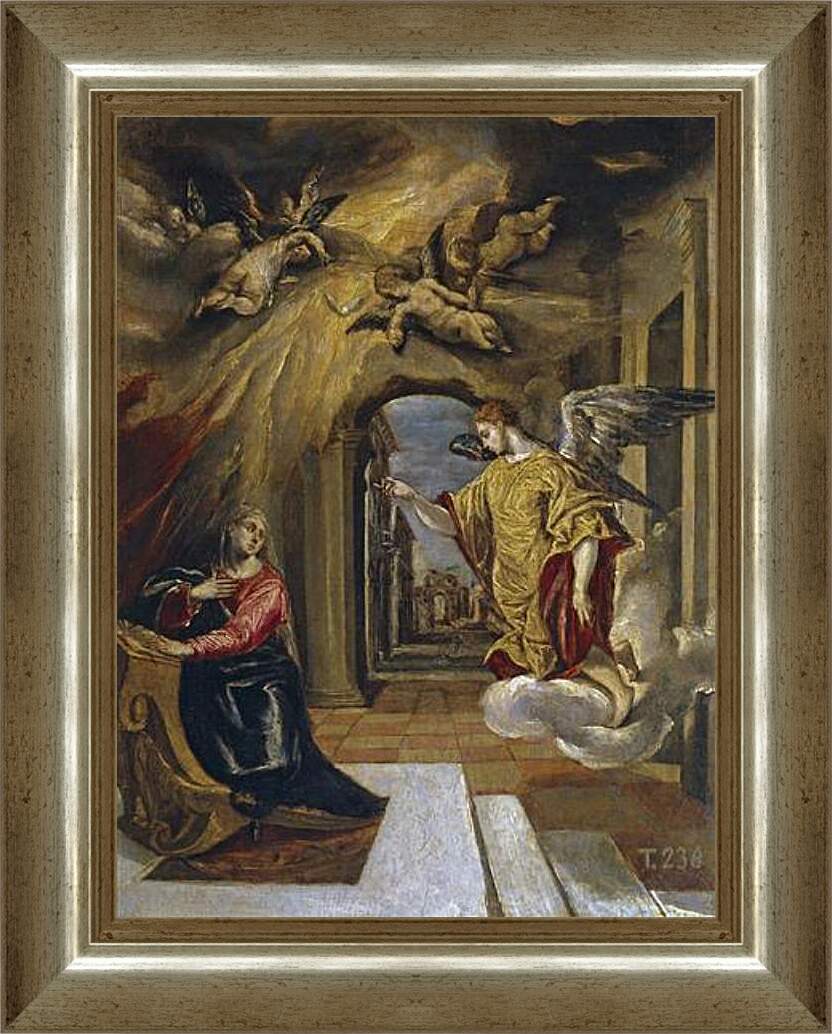 Картина в раме - The Annunciation. Эль Греко