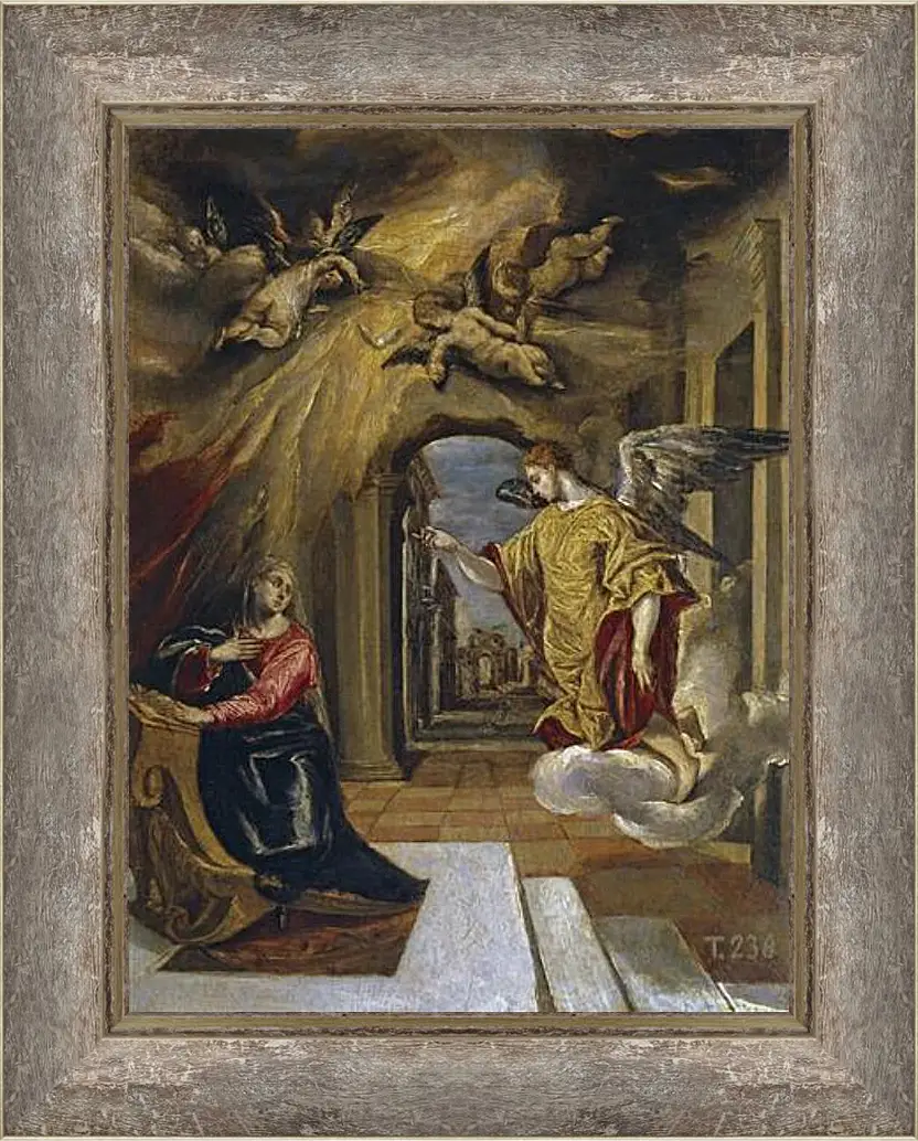 Картина в раме - The Annunciation. Эль Греко