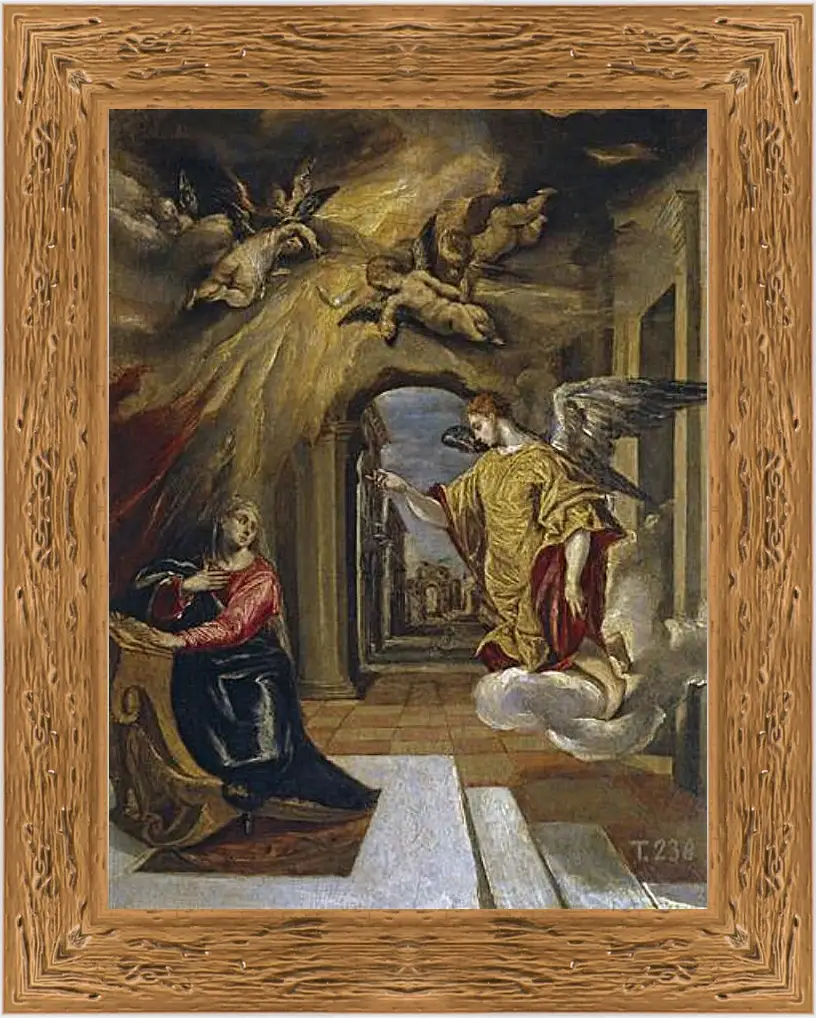 Картина в раме - The Annunciation. Эль Греко