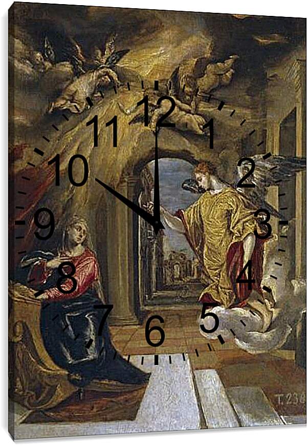 Часы картина - The Annunciation. Эль Греко