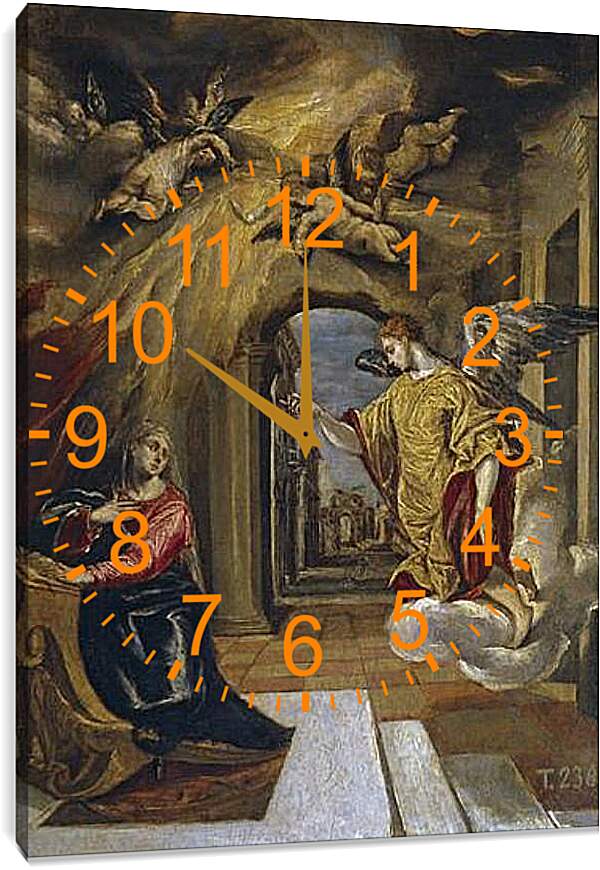Часы картина - The Annunciation. Эль Греко