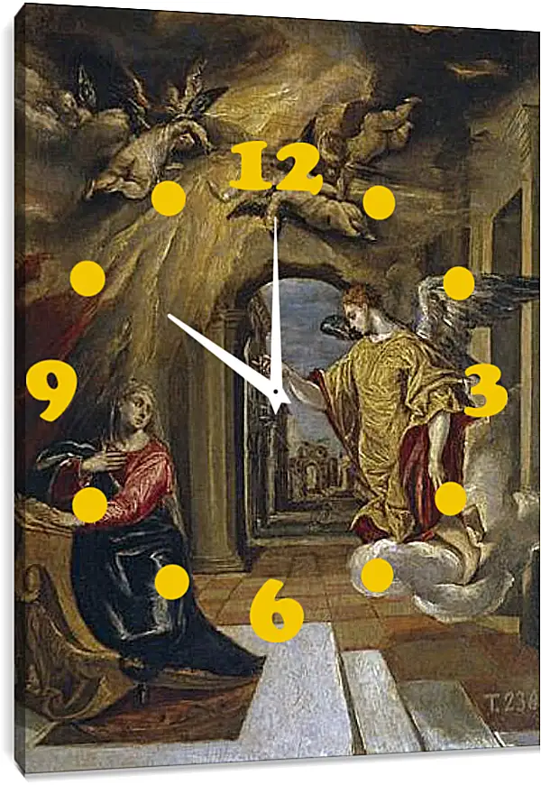 Часы картина - The Annunciation. Эль Греко