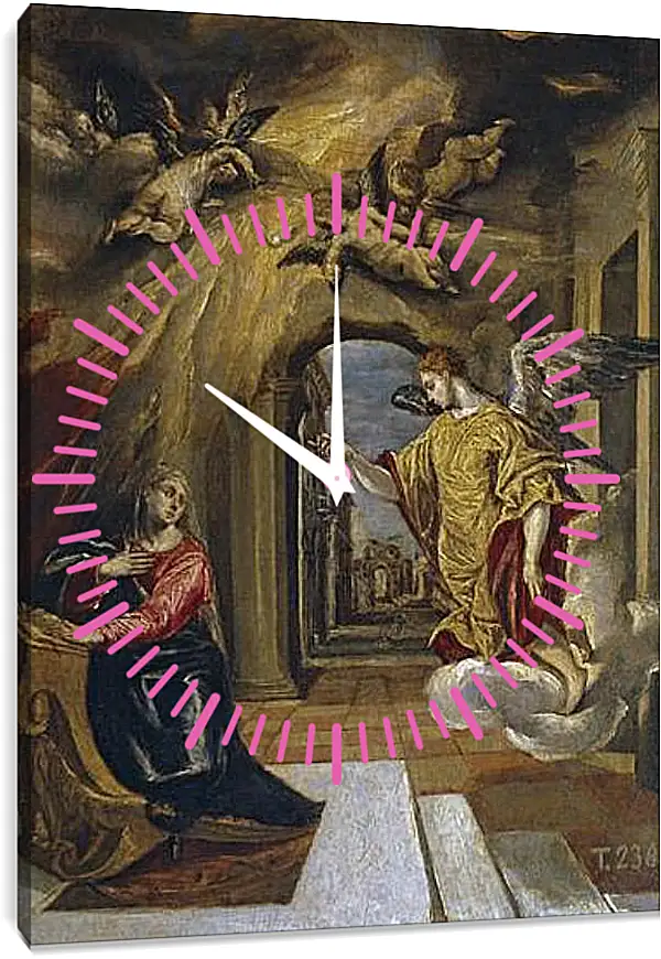Часы картина - The Annunciation. Эль Греко