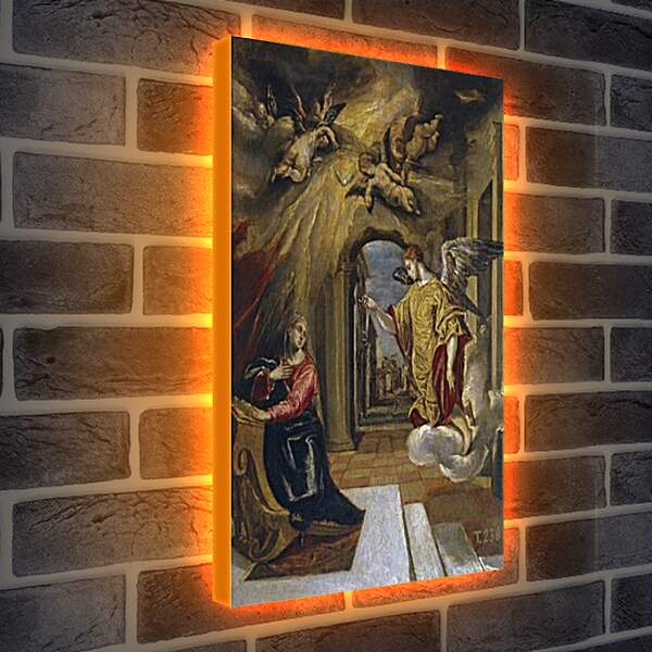 Лайтбокс световая панель - The Annunciation. Эль Греко