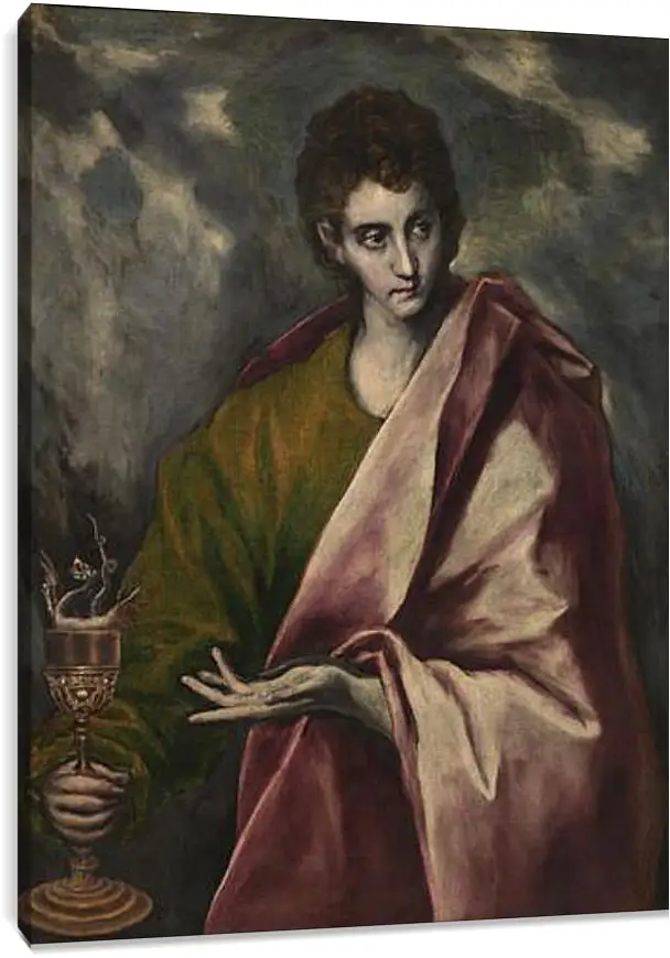 Постер и плакат - Saint John the Evangelist. Эль Греко