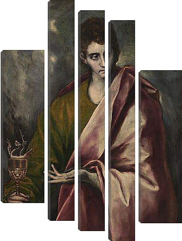 Модульная картина - Saint John the Evangelist. Эль Греко