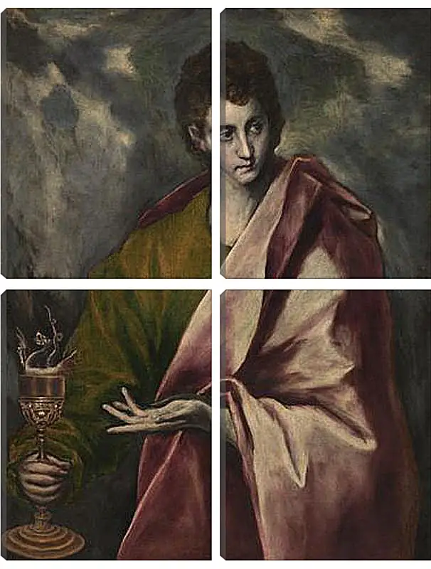 Модульная картина - Saint John the Evangelist. Эль Греко