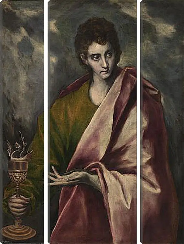 Модульная картина - Saint John the Evangelist. Эль Греко