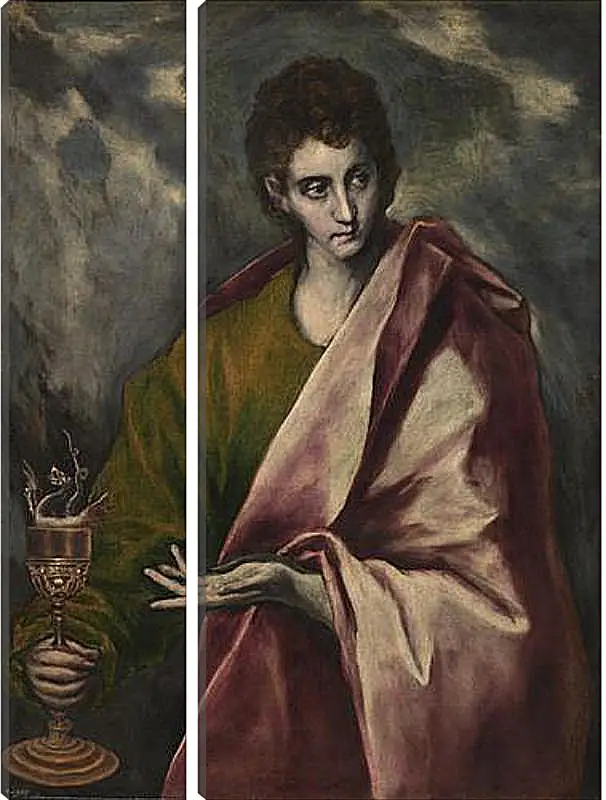 Модульная картина - Saint John the Evangelist. Эль Греко