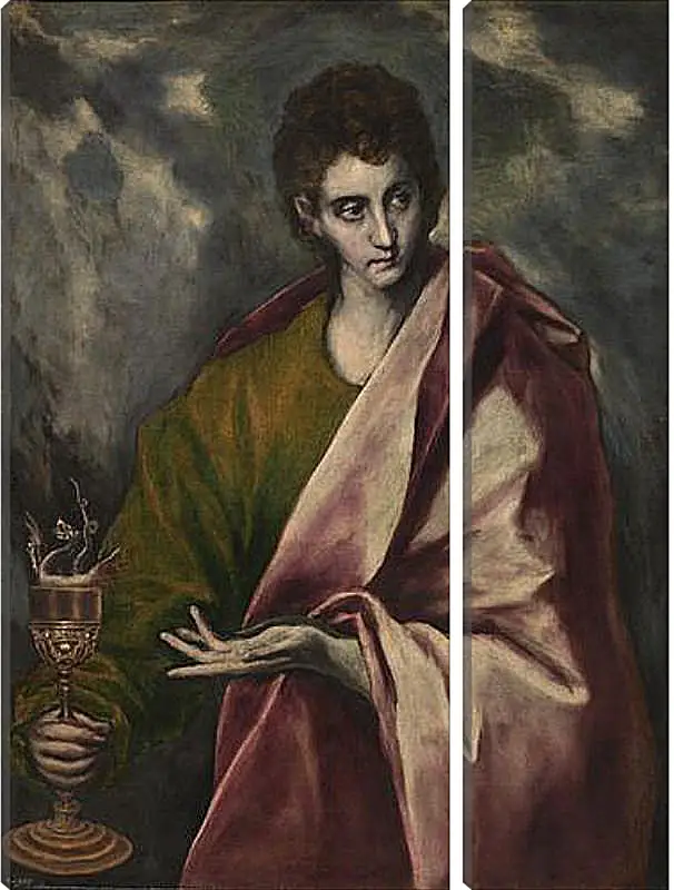 Модульная картина - Saint John the Evangelist. Эль Греко