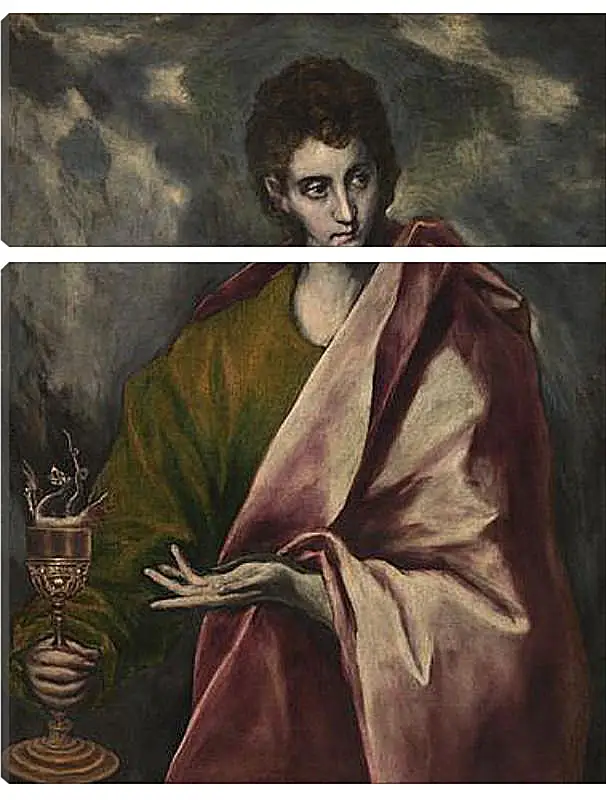 Модульная картина - Saint John the Evangelist. Эль Греко