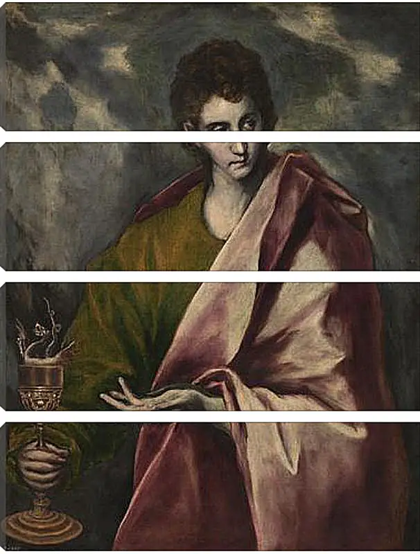 Модульная картина - Saint John the Evangelist. Эль Греко