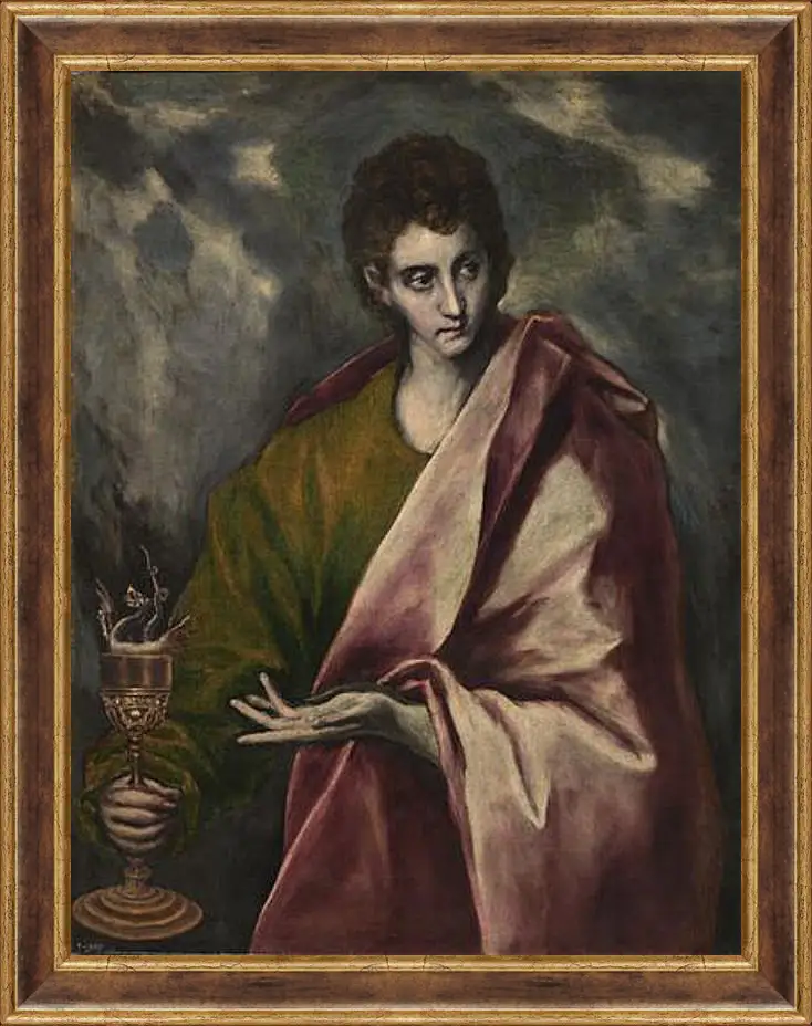 Картина в раме - Saint John the Evangelist. Эль Греко