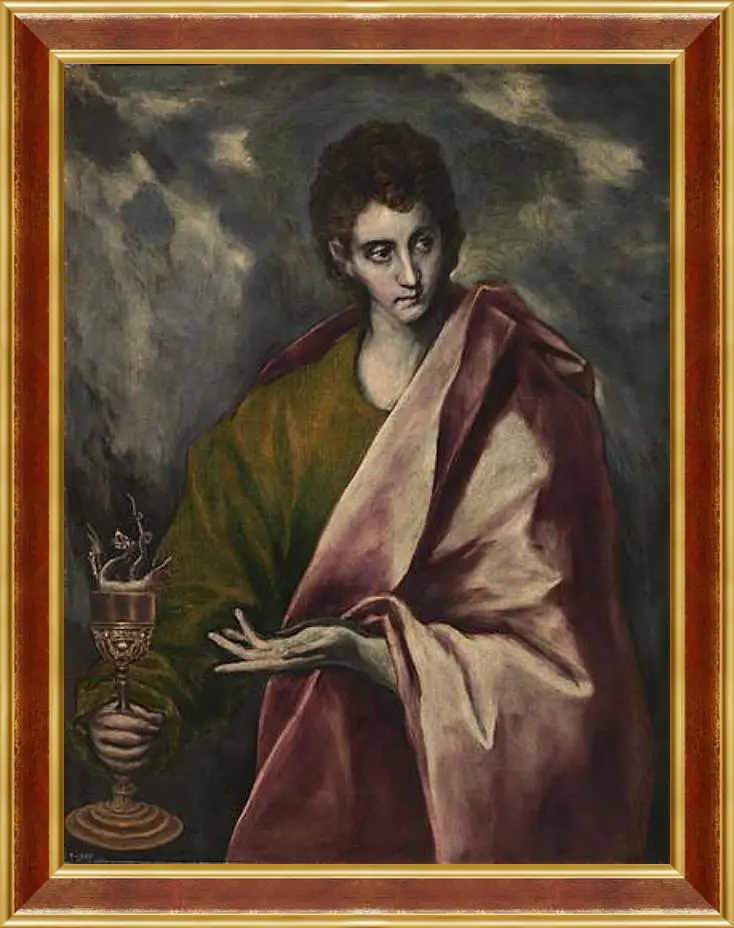 Картина в раме - Saint John the Evangelist. Эль Греко