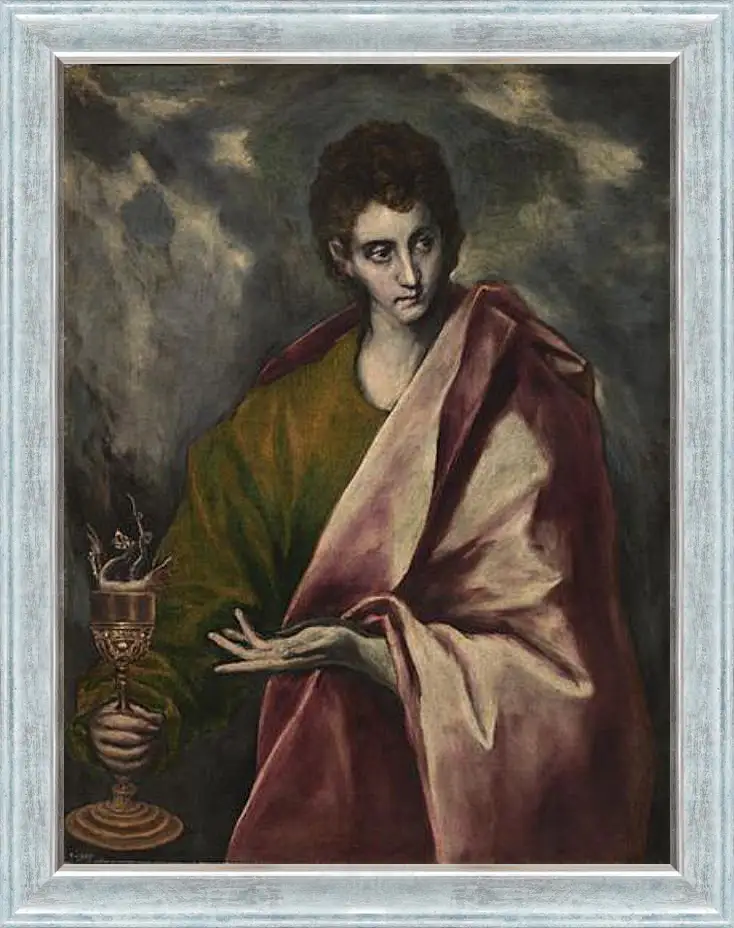 Картина в раме - Saint John the Evangelist. Эль Греко