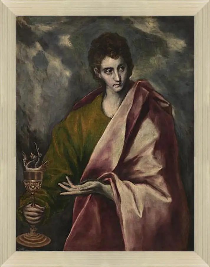 Картина в раме - Saint John the Evangelist. Эль Греко