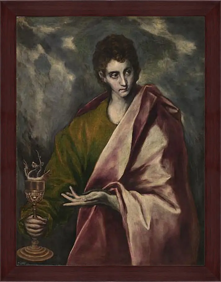 Картина в раме - Saint John the Evangelist. Эль Греко