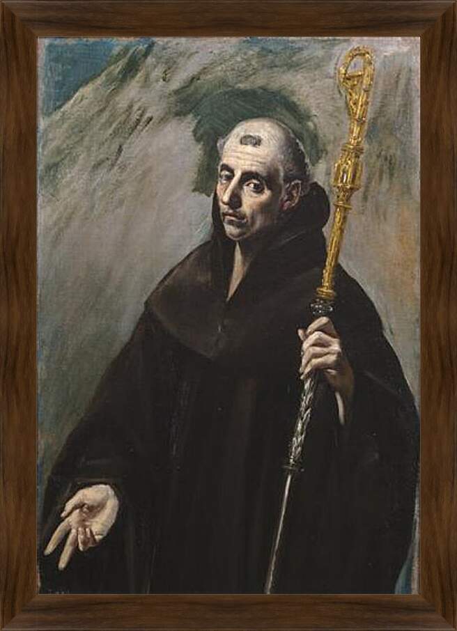 Картина в раме - Saint Benedict. Эль Греко
